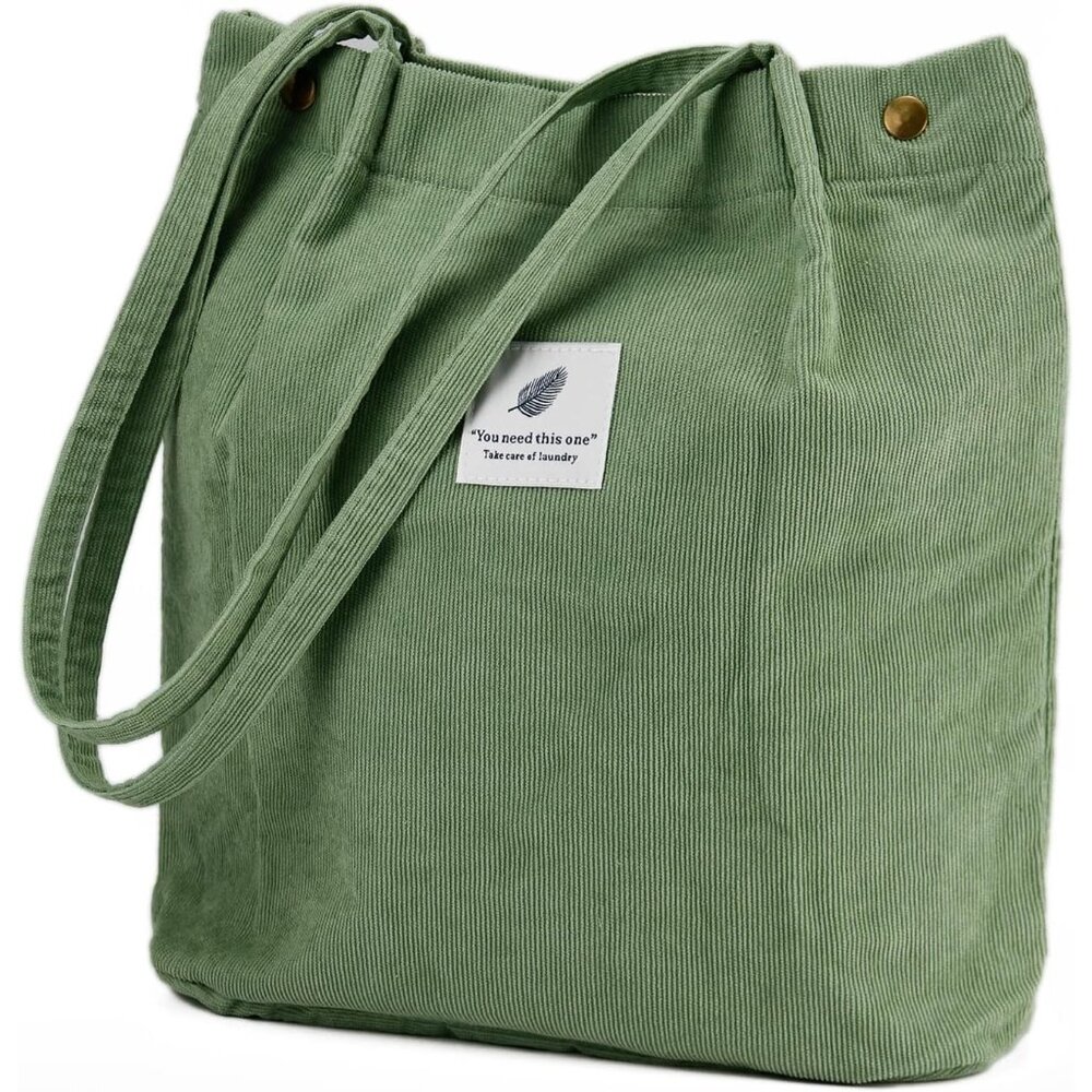 Corduroy Tote Bag Cute Tote Bags For Women Shoulder Bag With Inner Pocket For Wo